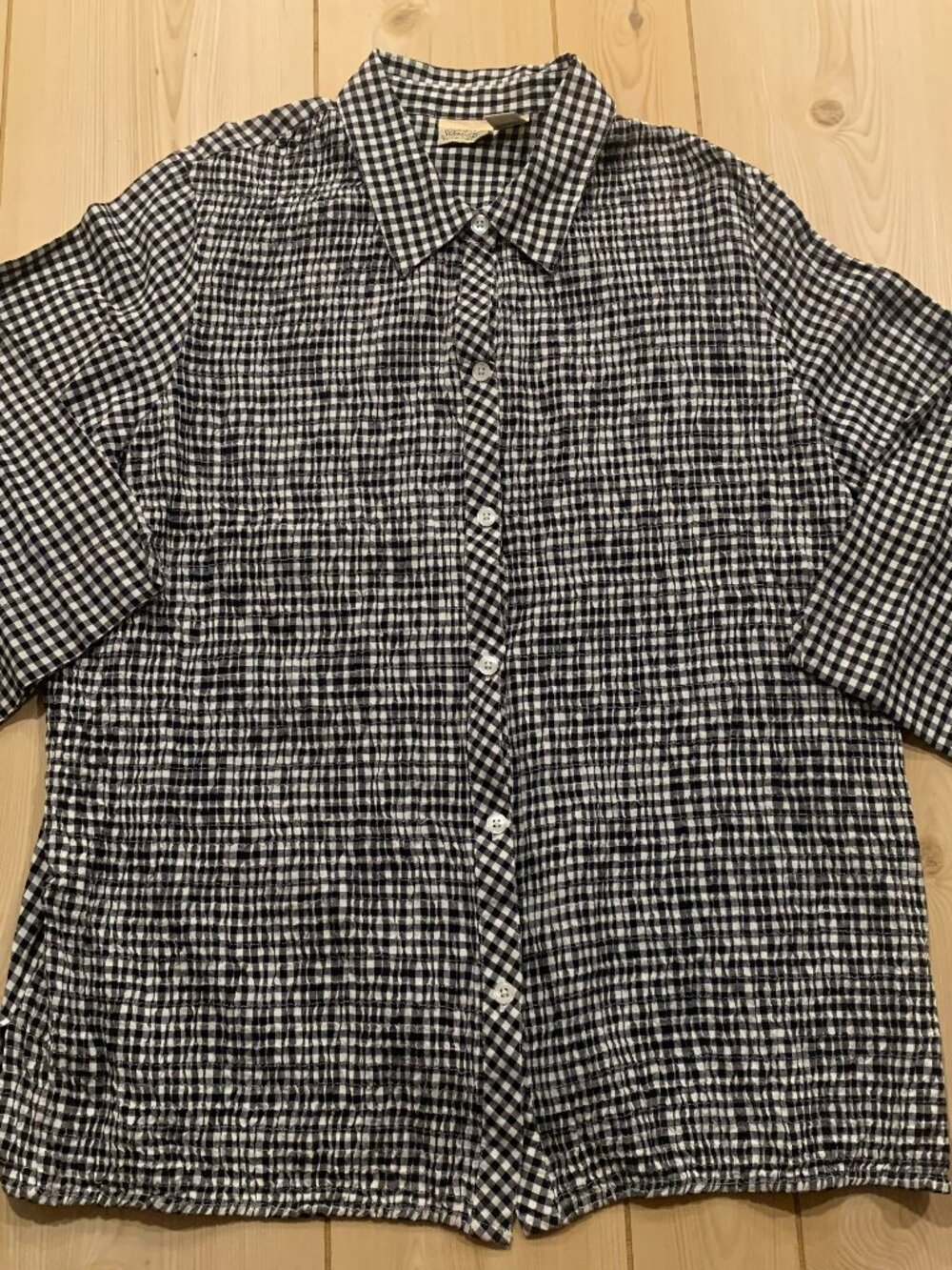 Vintage Y2K St. John's Bay Retro Casual 1/2 Sleeve Button-Down Shirt Women's 1X